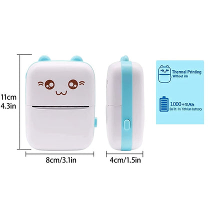 Mini Portable Thermal Sticker Printer Ink-free - ARY'S FEELINGS