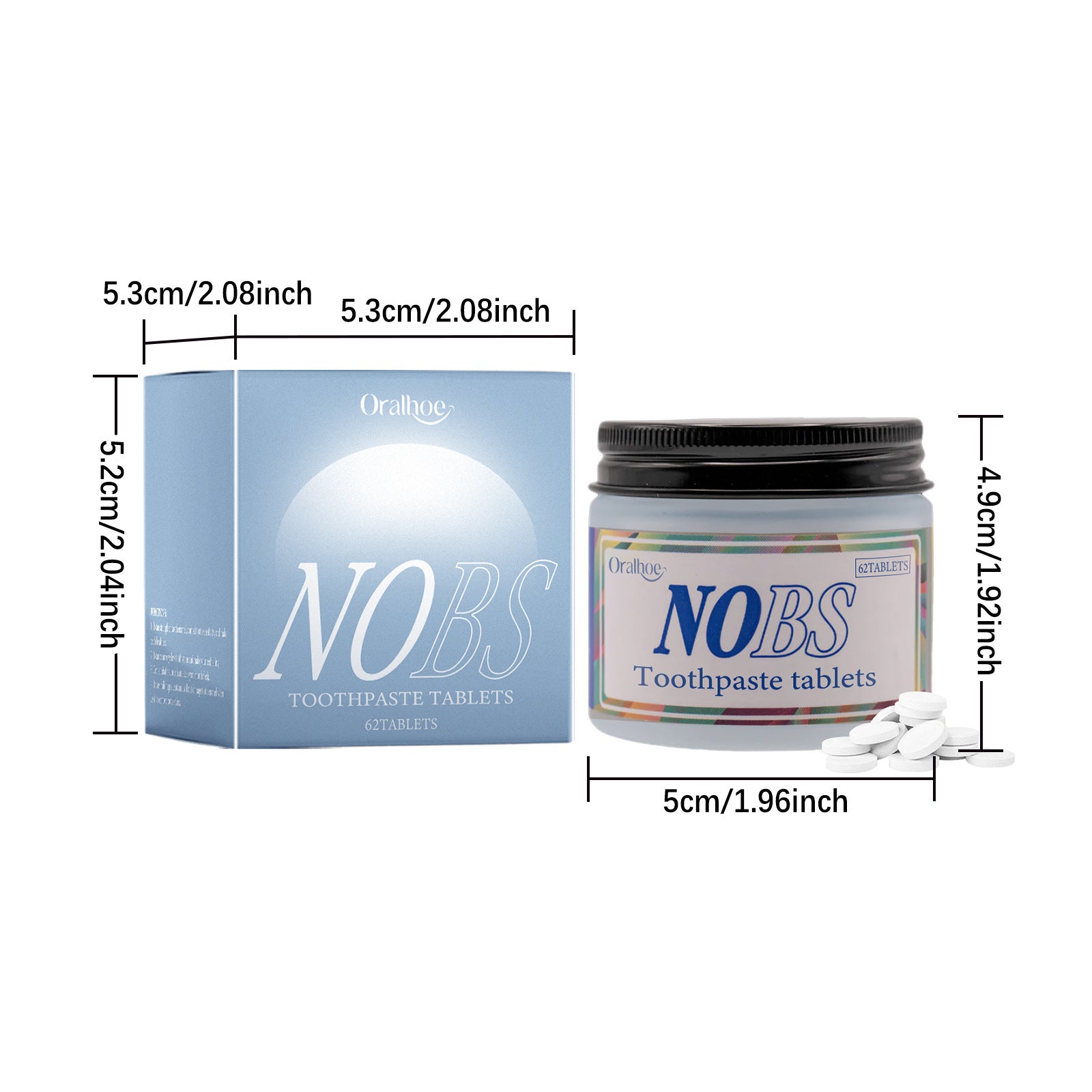 Chewable Toothpaste Tablet Gums Mint Flavor