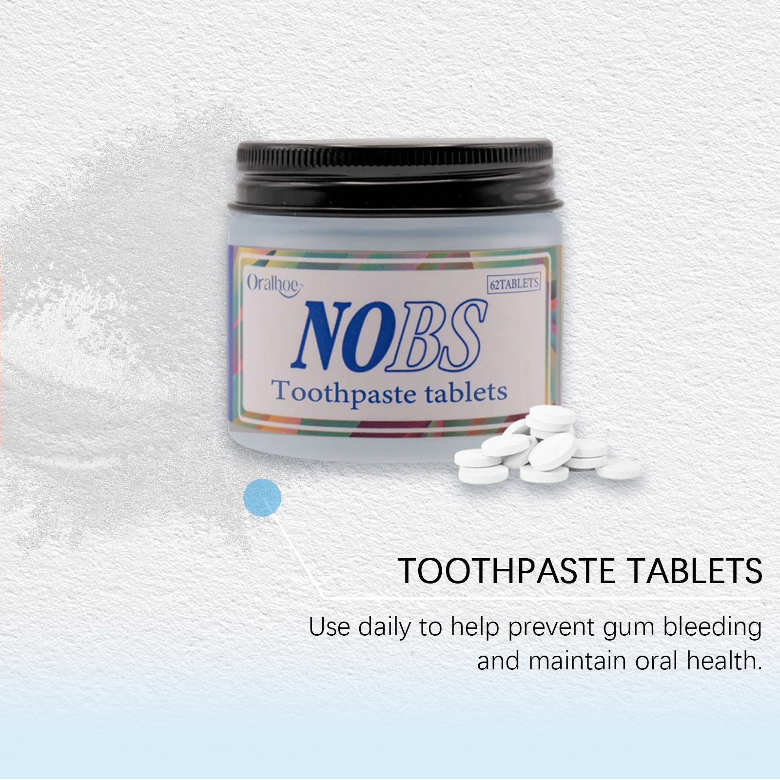 Chewable Toothpaste Tablet Gums Mint Flavor
