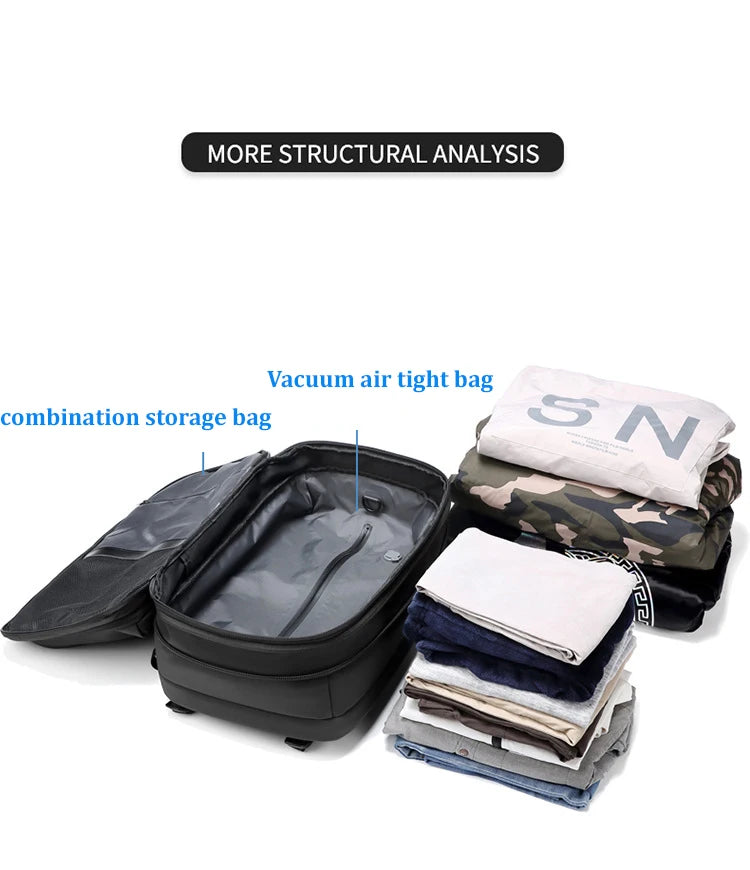 Travel Compression Vacuum Backpack w/Large Capacity