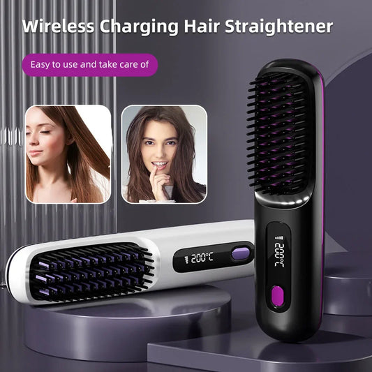 USB Ceramic Heat Straightening Brush - ARY'S FEELINGS