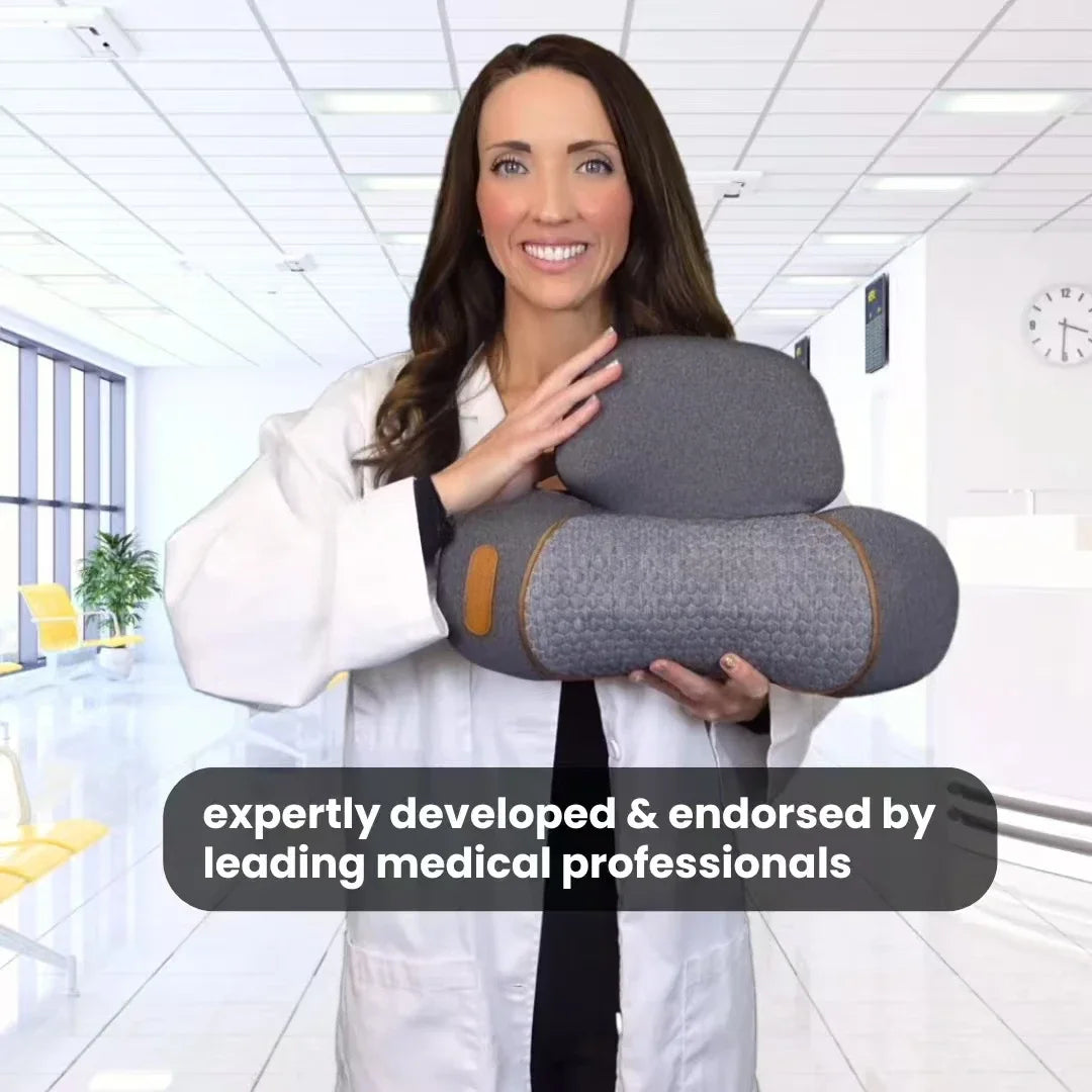 3-1 Neck Massager Pillow w/Hot Compress Vibration and Spine Support