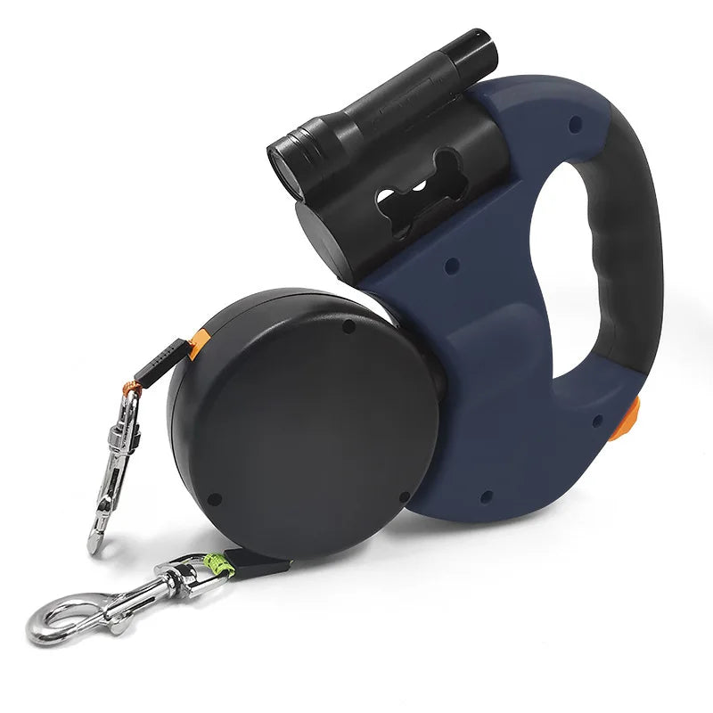 Double Dog Leash Retractable and Rotating Light Strings