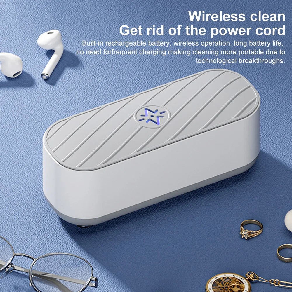 Portable Ultrasonic USB Jewelry/Necklace/Glasses Washer