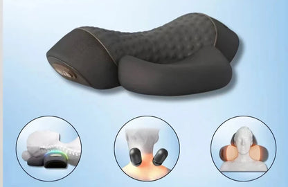 3-1 Neck Massager Pillow w/Hot Compress Vibration and Spine Support