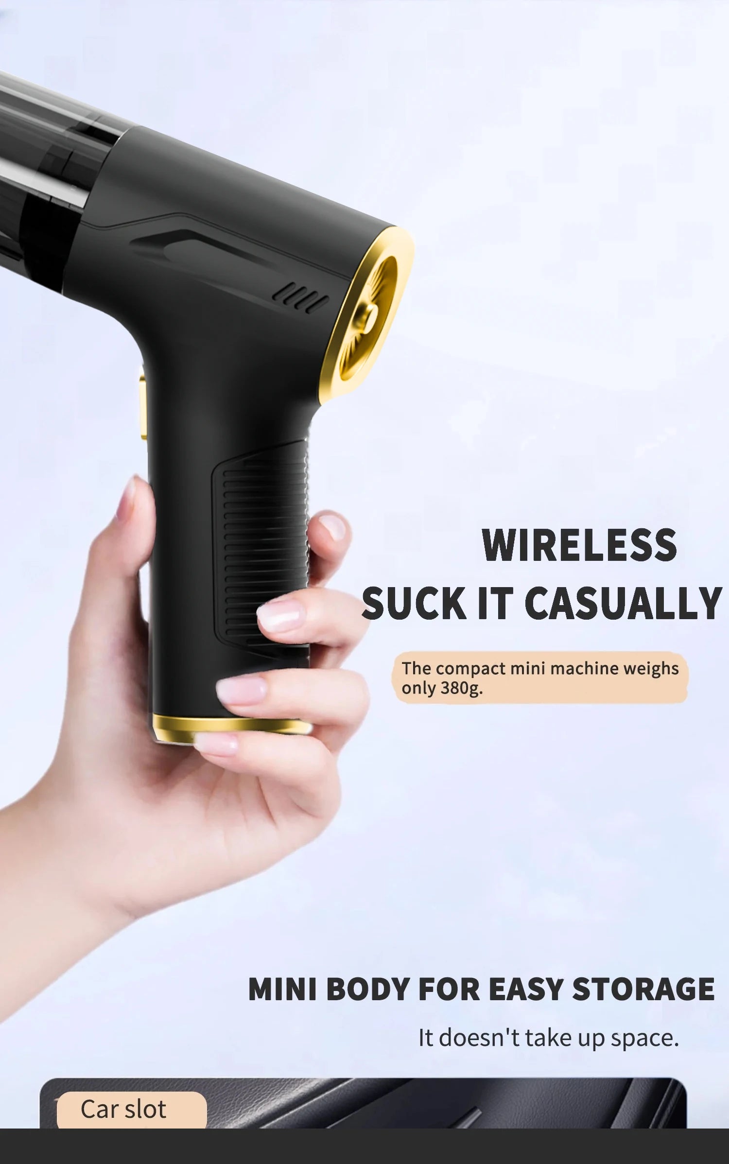 Portable Car Vacuum Cleaner/Blower Wireless Handheld Machine