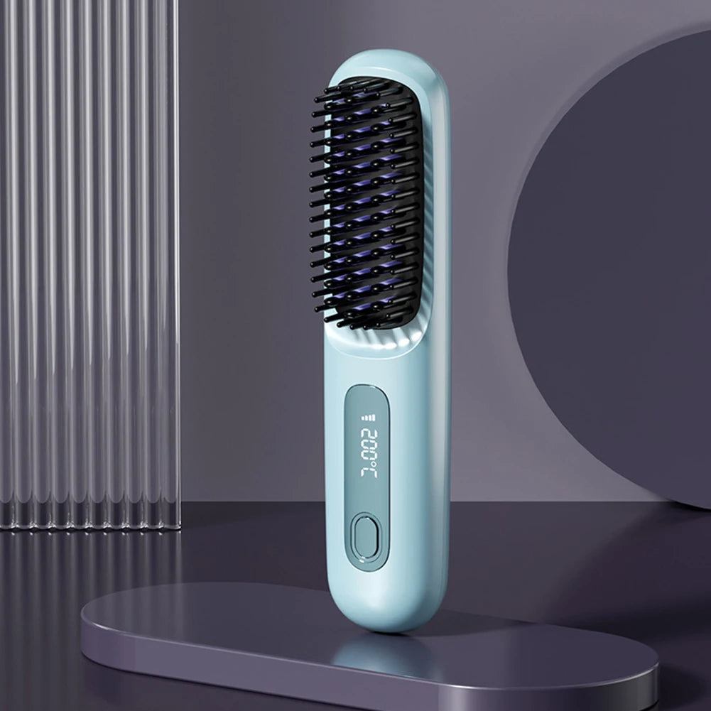 USB Ceramic Heat Straightening Brush - ARY'S FEELINGS