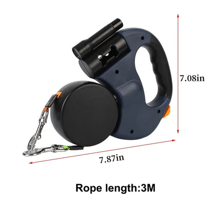 Double Dog Leash Retractable and Rotating Light Strings