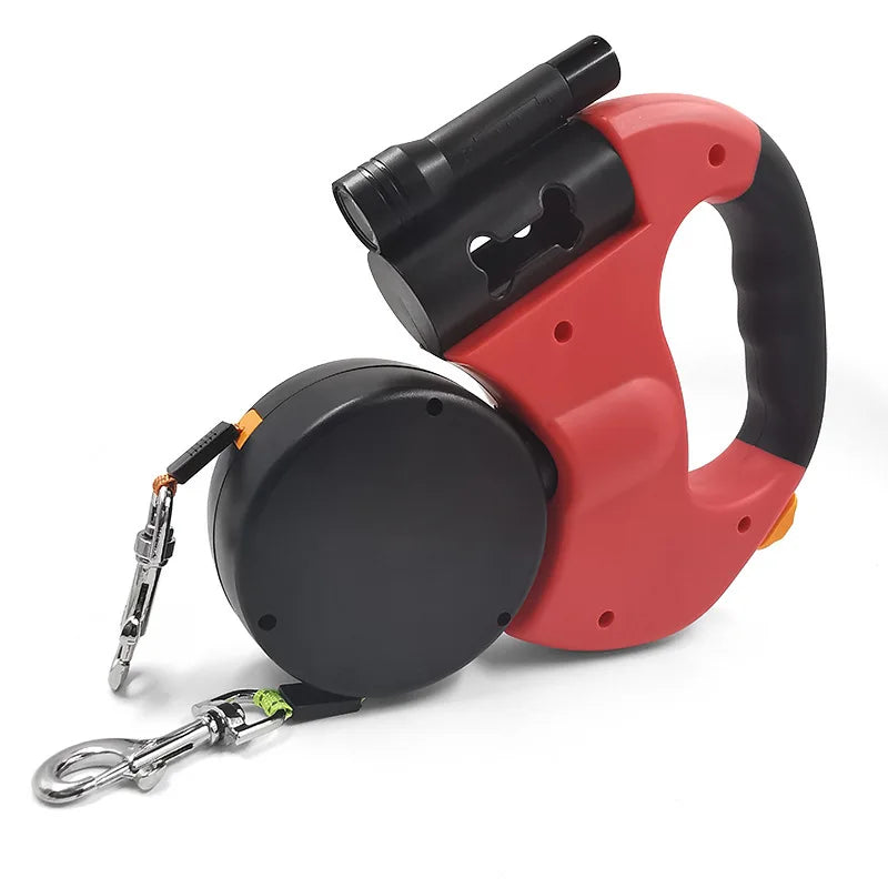 Double Dog Leash Retractable and Rotating Light Strings