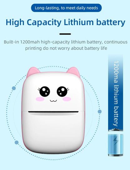 Mini Portable Thermal Sticker Printer Ink-free - ARY'S FEELINGS