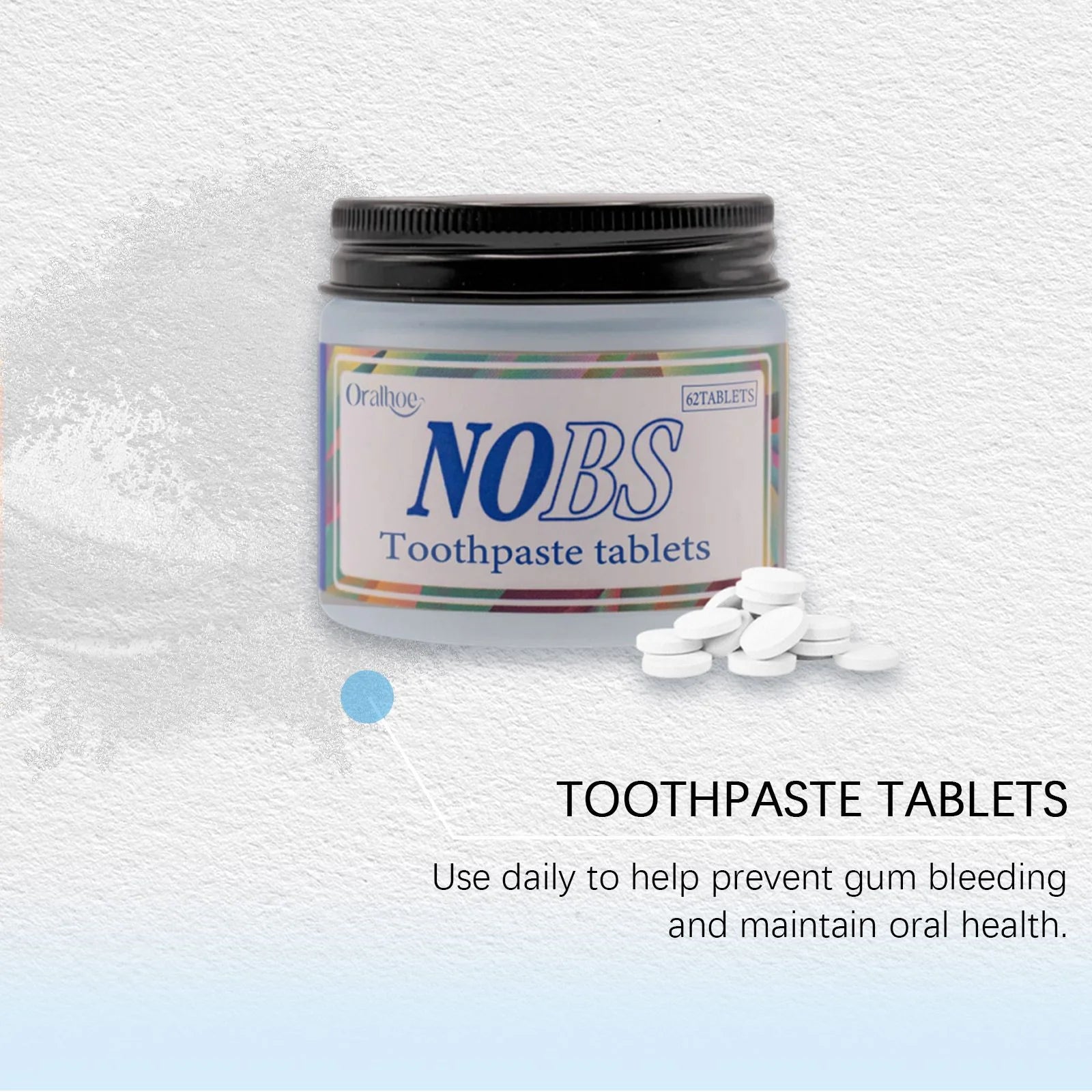 Chewable Toothpaste Tablet Gums Mint Flavor