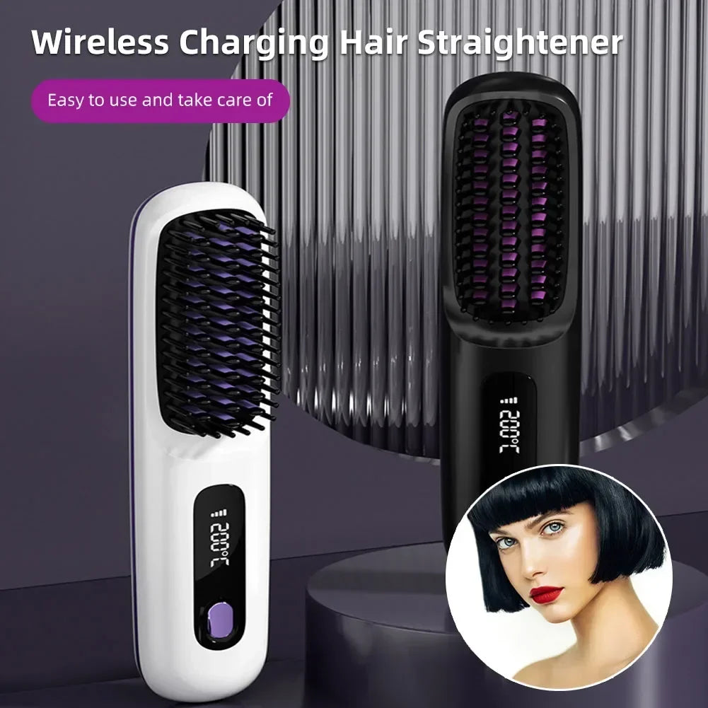 USB Ceramic Heat Straightening Brush - ARY'S FEELINGS