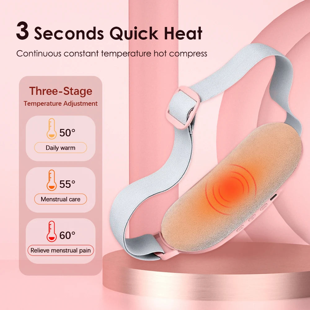 Menstrual Electric Period Belt Cramp Massager w/Vibrating/Heating Pad - ARY'S FEELINGS