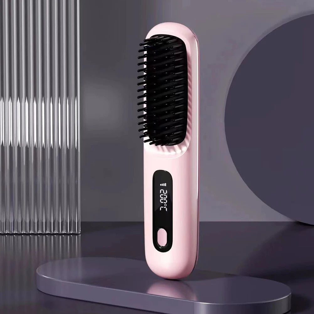 USB Ceramic Heat Straightening Brush - ARY'S FEELINGS