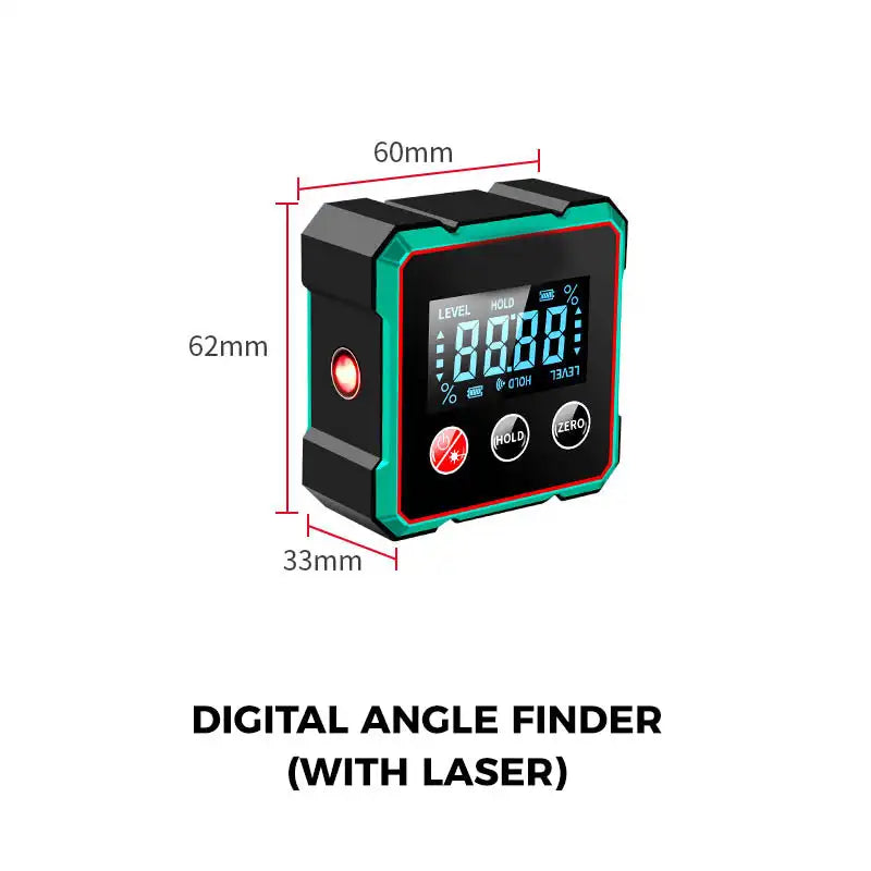 Digital Angle Finder Magnetic with Electronic Laser Rechargeable