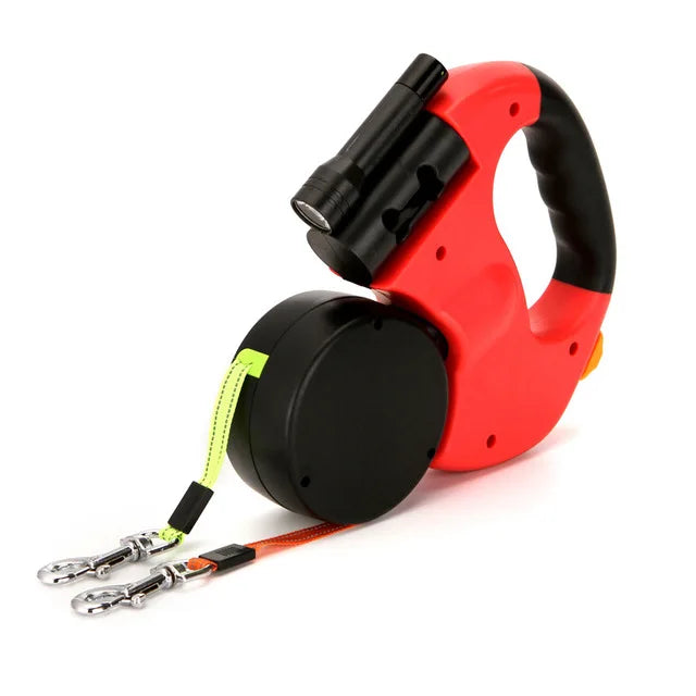 Double Dog Leash Retractable and Rotating Light Strings