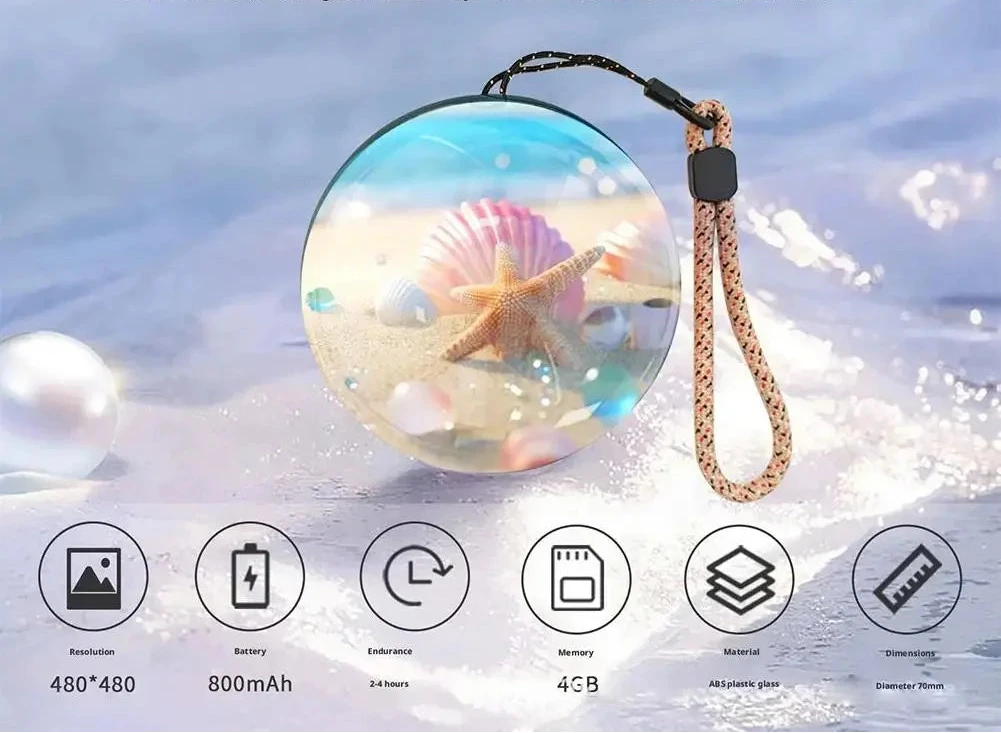3D Video Christmas Ball Ornament