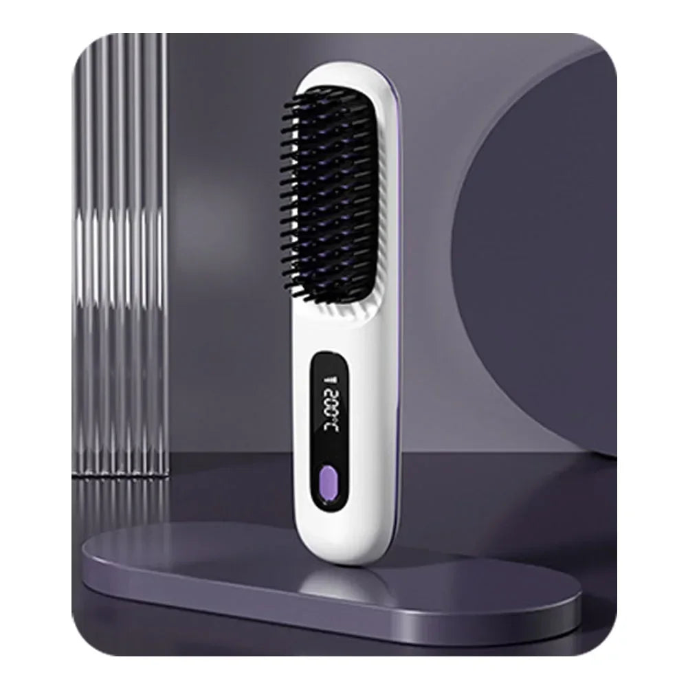 USB Ceramic Heat Straightening Brush - ARY'S FEELINGS