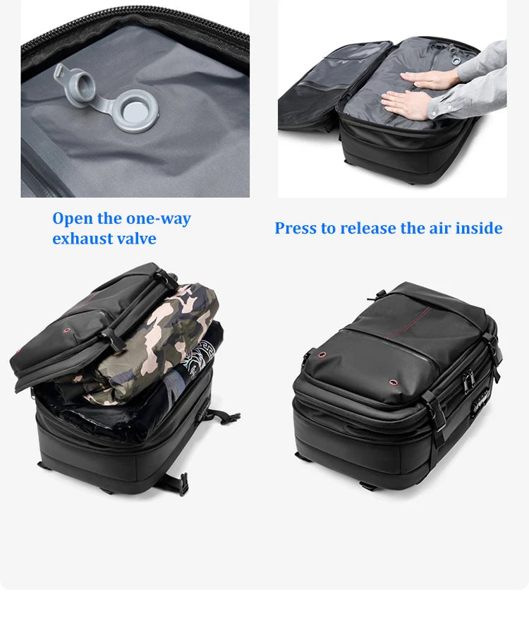 Travel Compression Vacuum Backpack w/Large Capacity