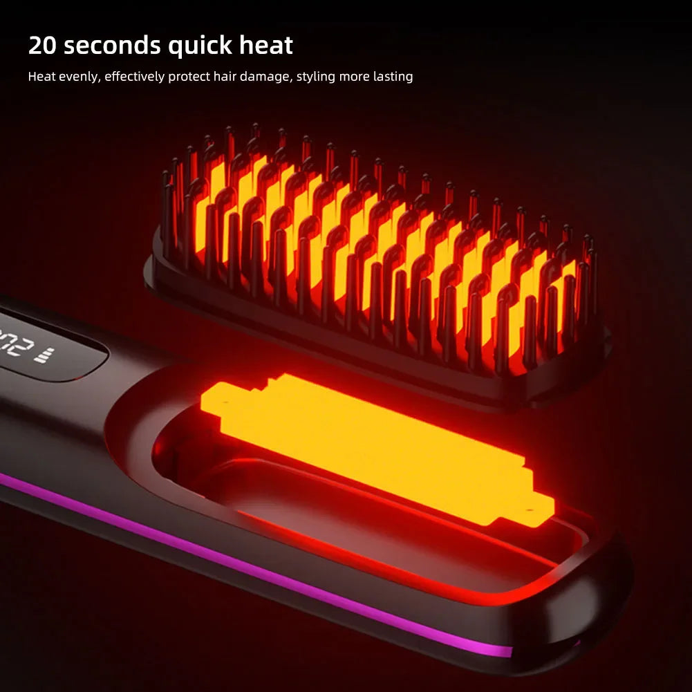 USB Ceramic Heat Straightening Brush - ARY'S FEELINGS
