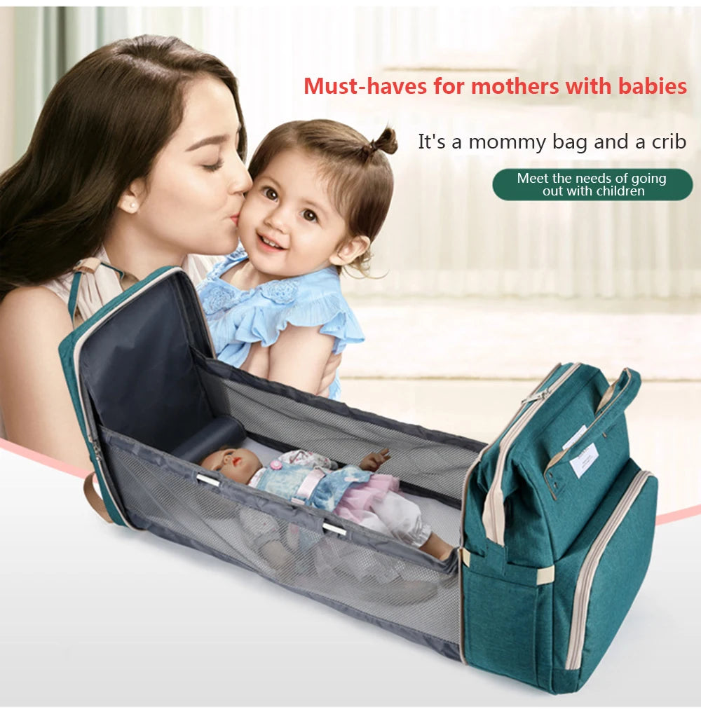 Portable Light Mommy Bag/Crib Large-Capacity - ARY'S FEELINGS