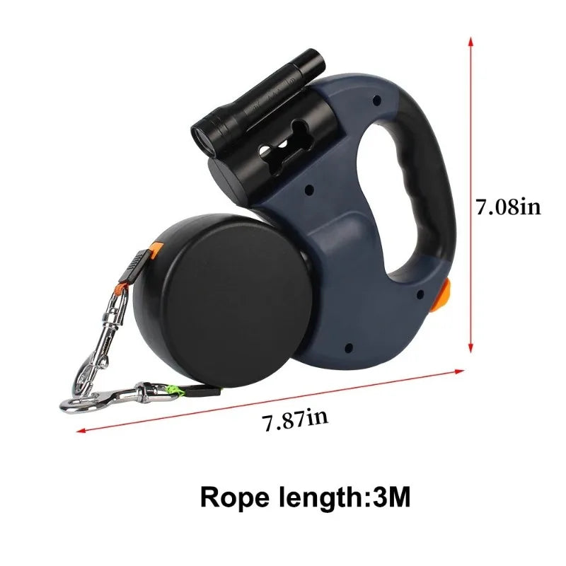 Double Dog Leash Retractable and Rotating Light Strings