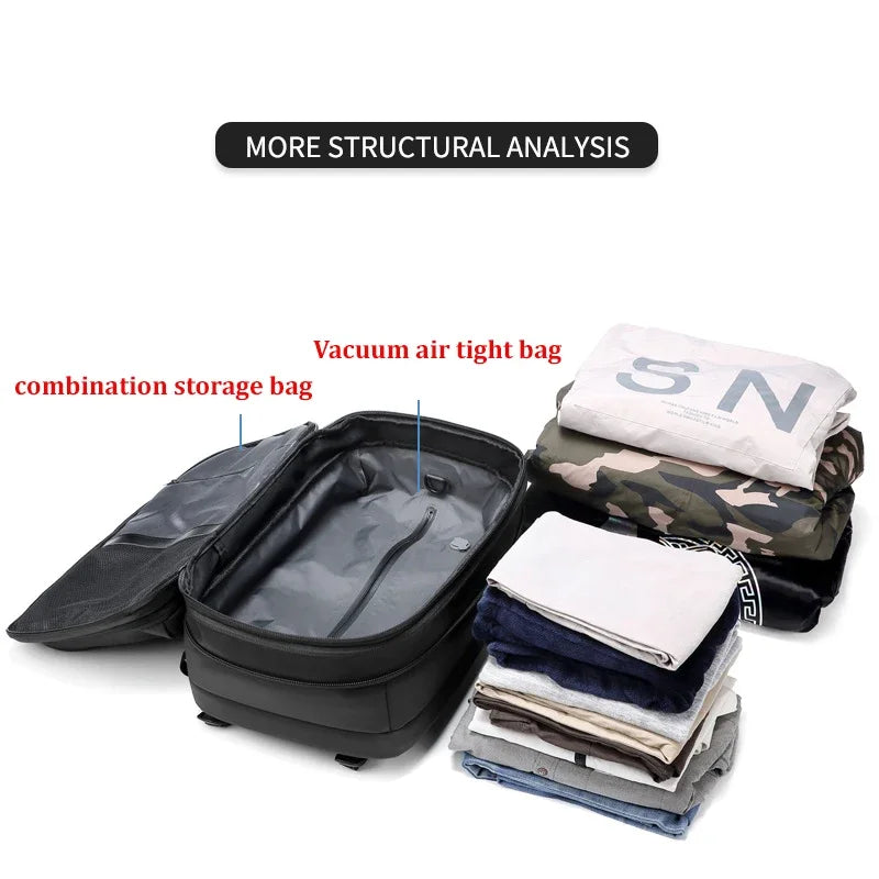 Travel Compression Vacuum Backpack w/Large Capacity