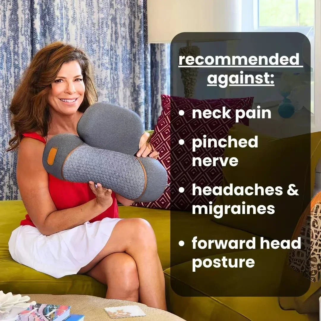 3-1 Neck Massager Pillow w/Hot Compress Vibration and Spine Support