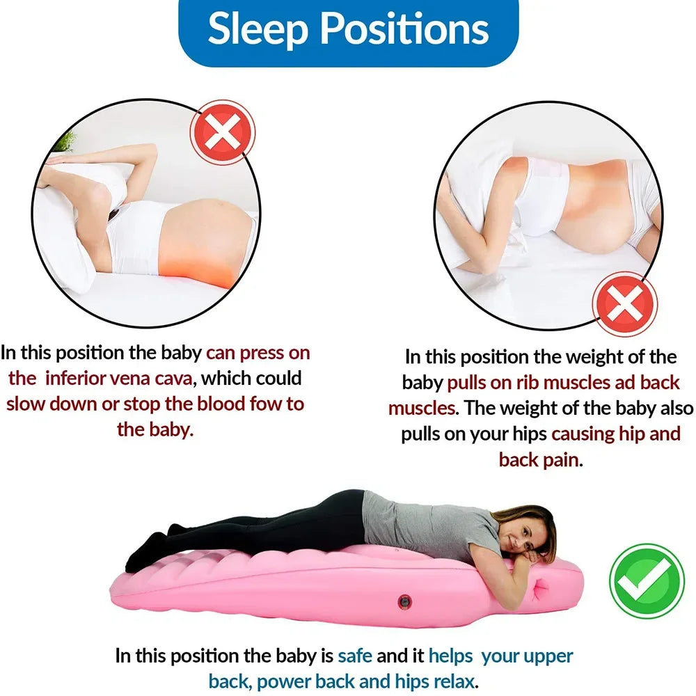 Inflatable Pregnancy Pillow Mattress For Pregnant Women Maternity