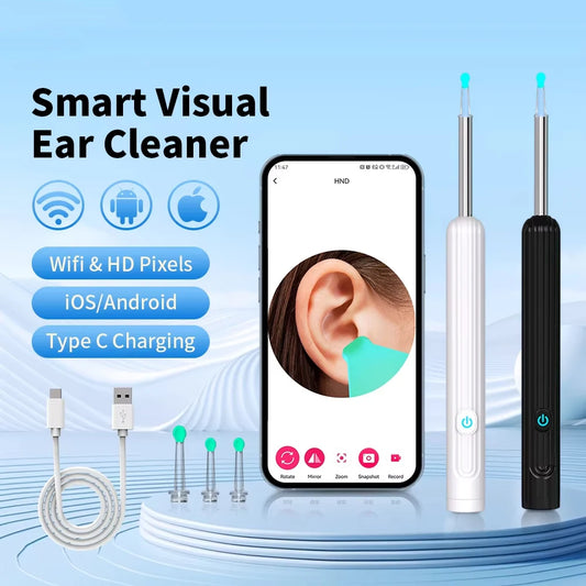 Smart Visual Ear Cleaner w/Camera w/6 LED Lights