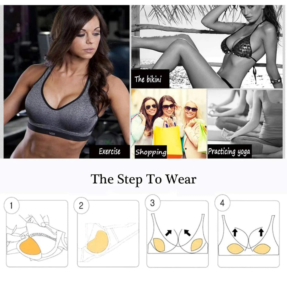 Invisible Push Up Bra Pads Lift Up Enhancer Sticky