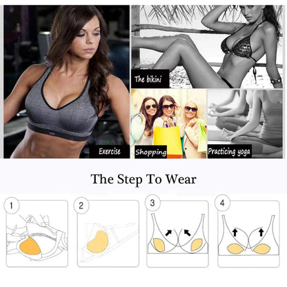 Invisible Push Up Bra Pads Lift Up Enhancer Sticky