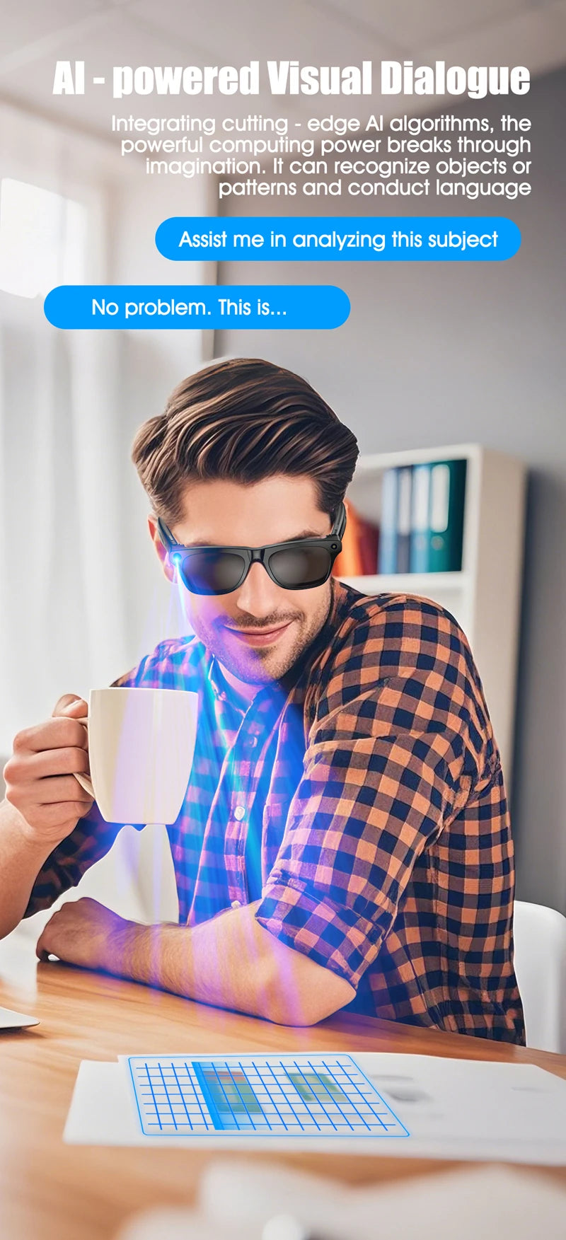 4K HD AI Smart Translation Glasses with Multifunction