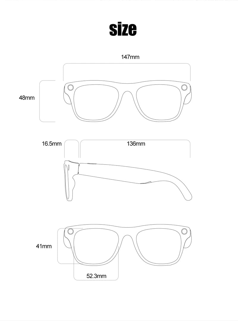 4K HD AI Smart Translation Glasses with Multifunction