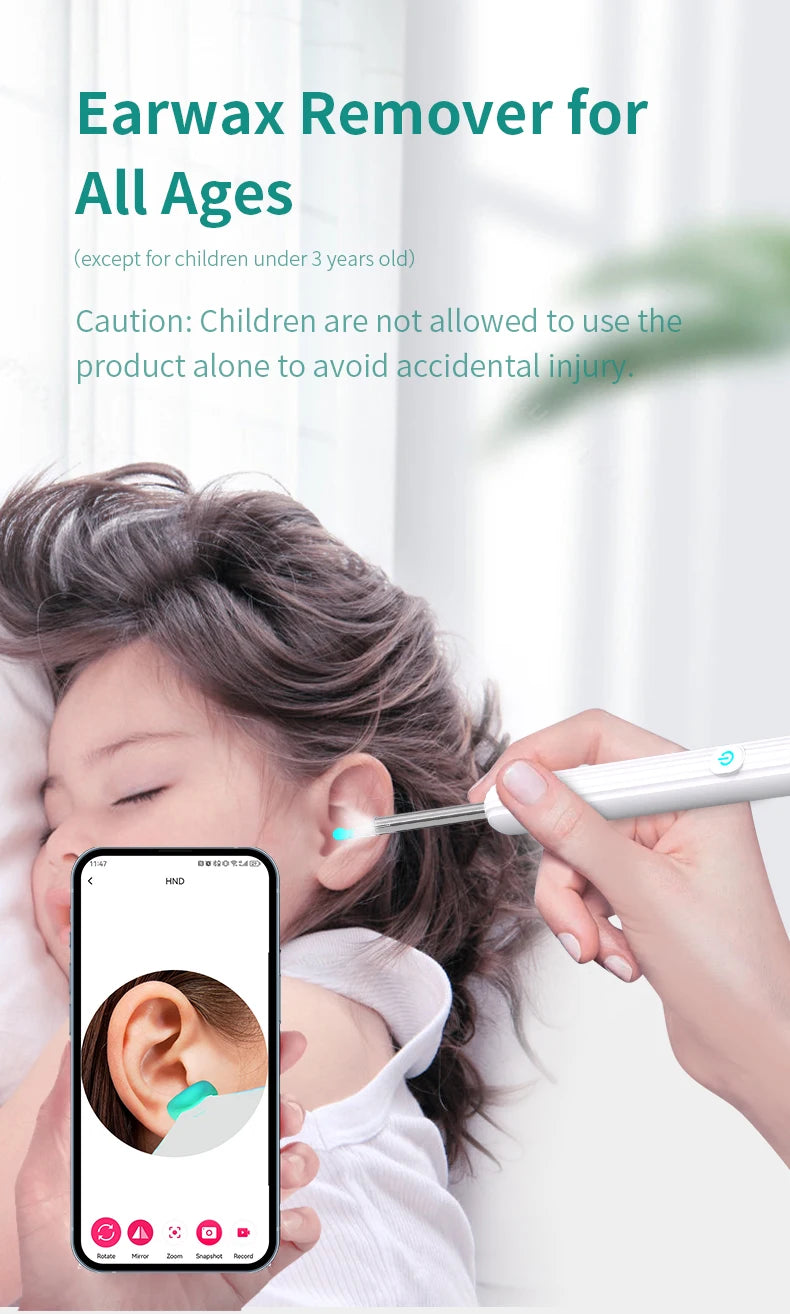 Smart Visual Ear Cleaner w/Camera w/6 LED Lights