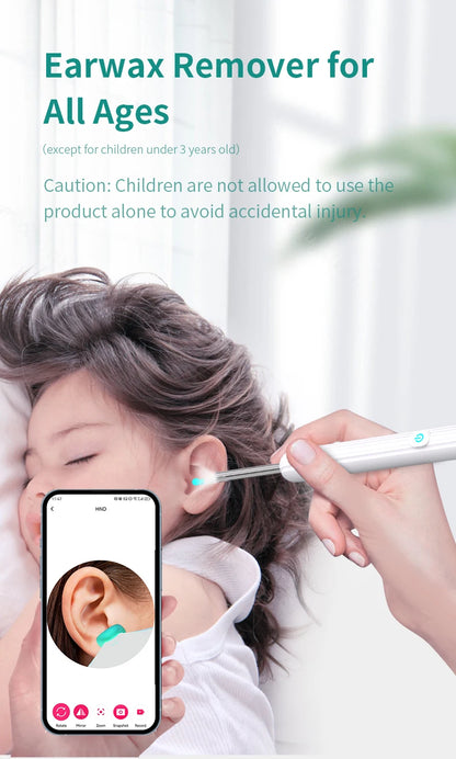 Smart Visual Ear Cleaner w/Camera w/6 LED Lights