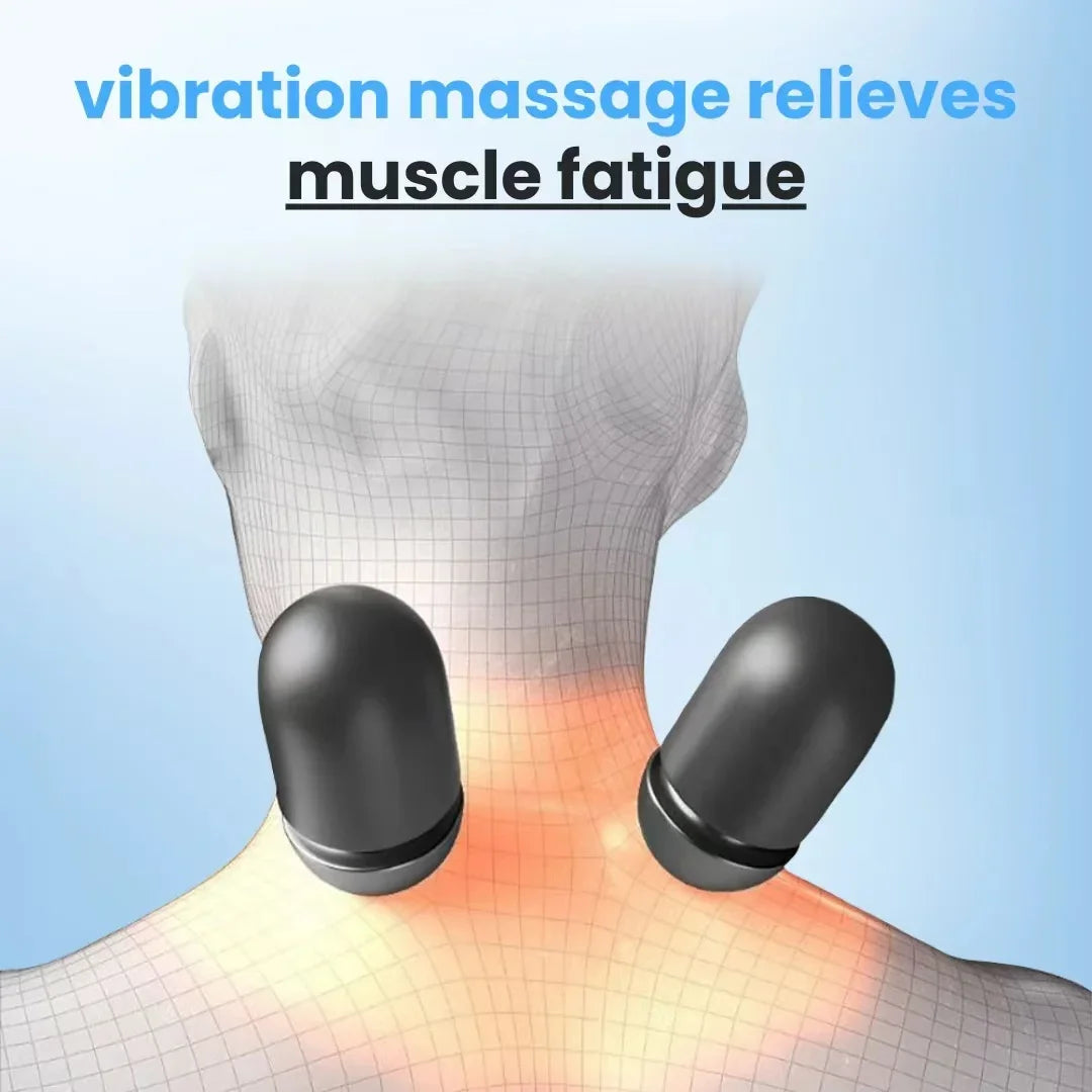 3-1 Neck Massager Pillow w/Hot Compress Vibration and Spine Support