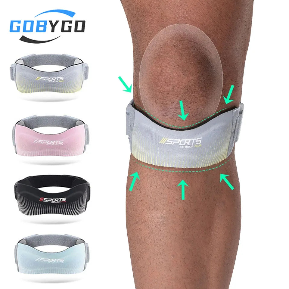 1Pcs Sports Knee Strap Adjustable Compression Pad