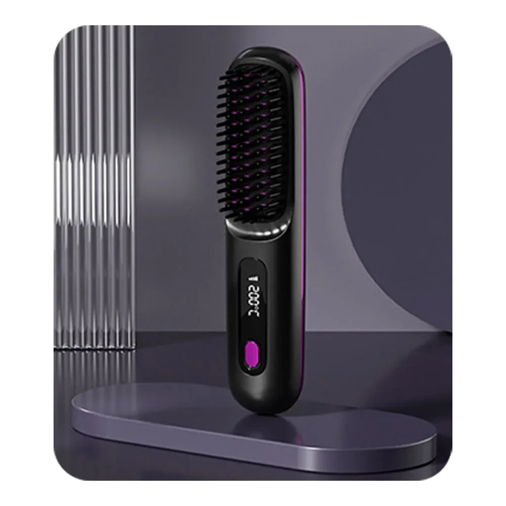 USB Ceramic Heat Straightening Brush - ARY'S FEELINGS