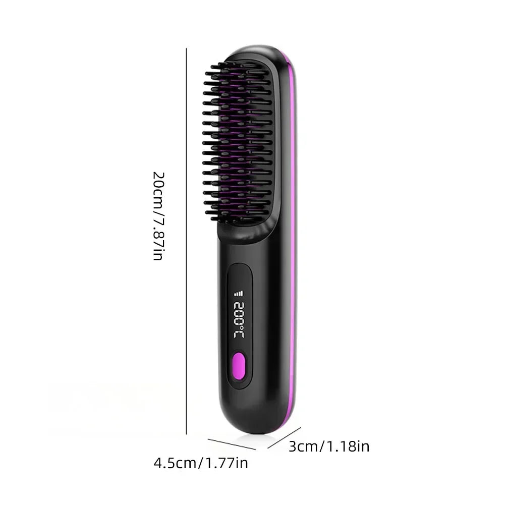 USB Ceramic Heat Straightening Brush - ARY'S FEELINGS