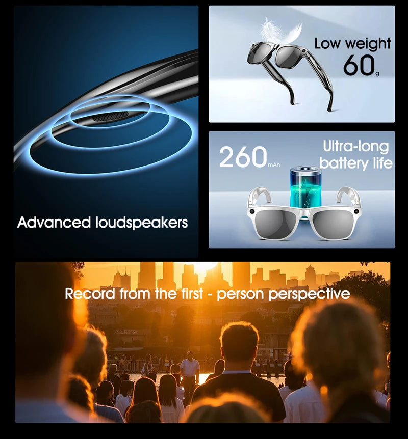 4K HD AI Smart Translation Glasses with Multifunction