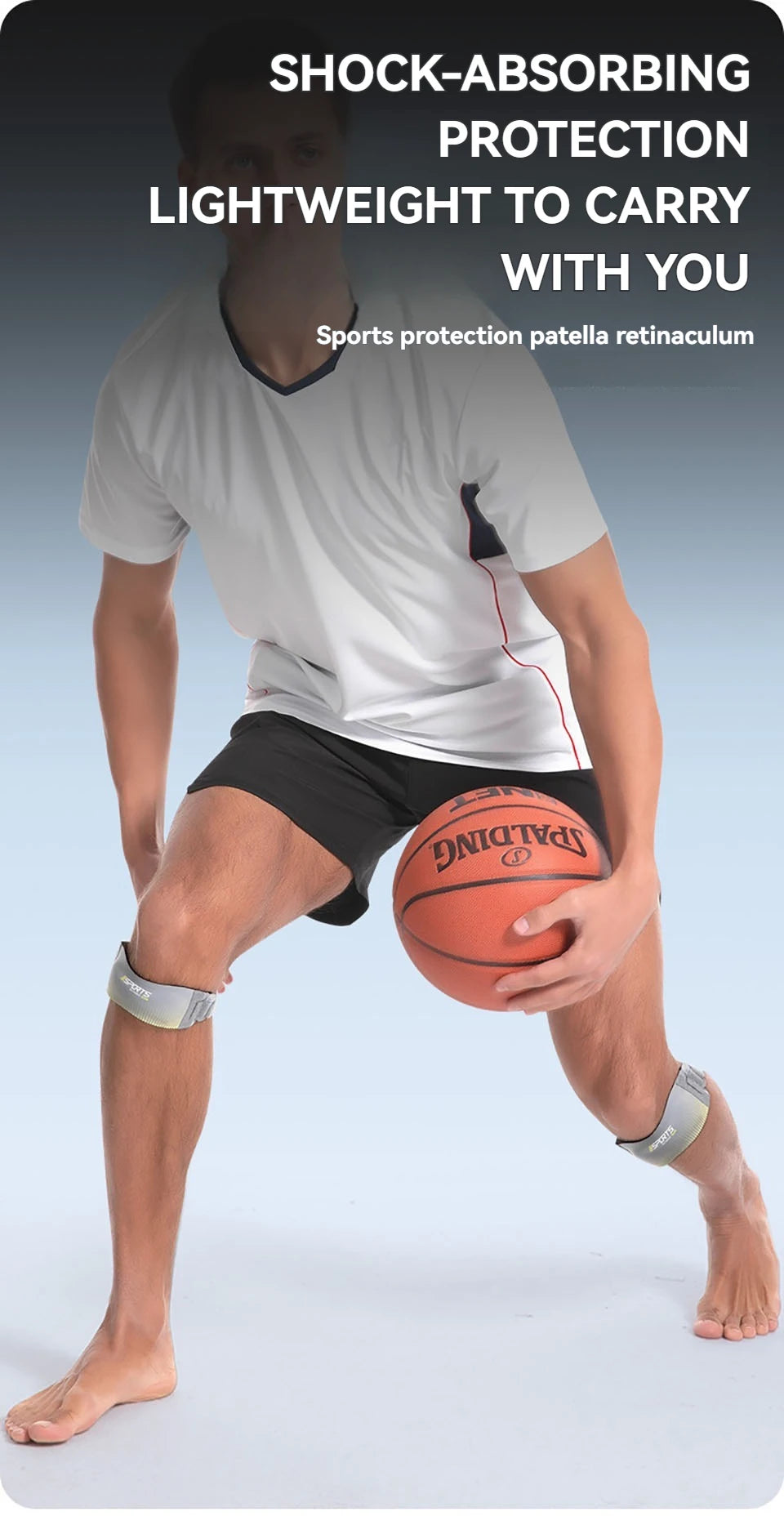 1Pcs Sports Knee Strap Adjustable Compression Pad