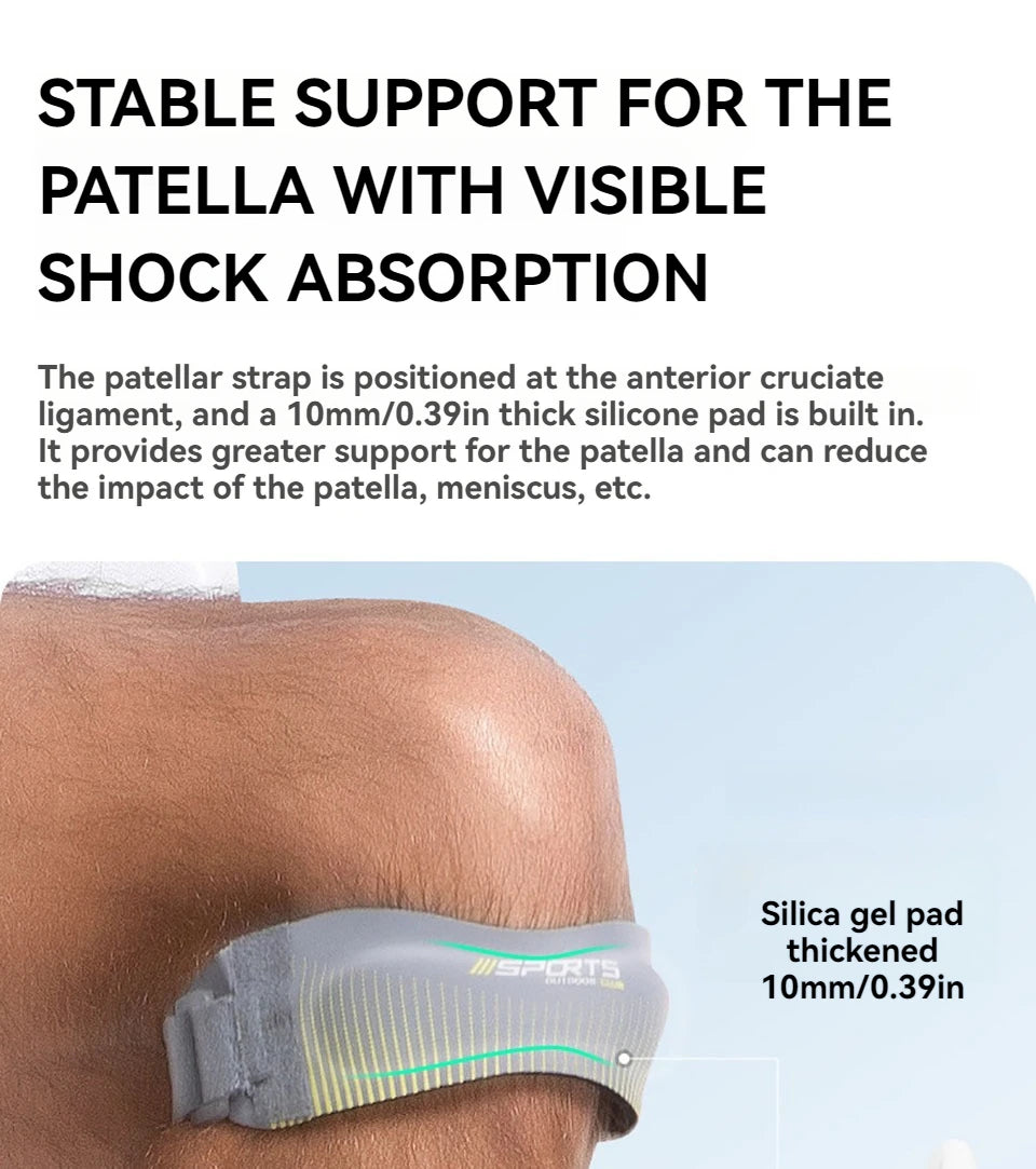 1Pcs Sports Knee Strap Adjustable Compression Pad