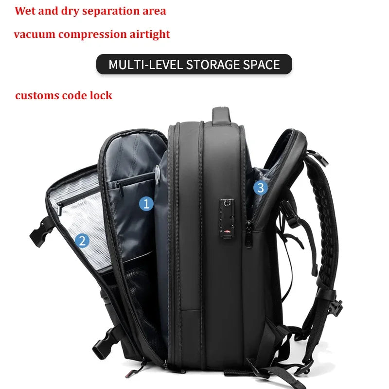 Travel Compression Vacuum Backpack w/Large Capacity